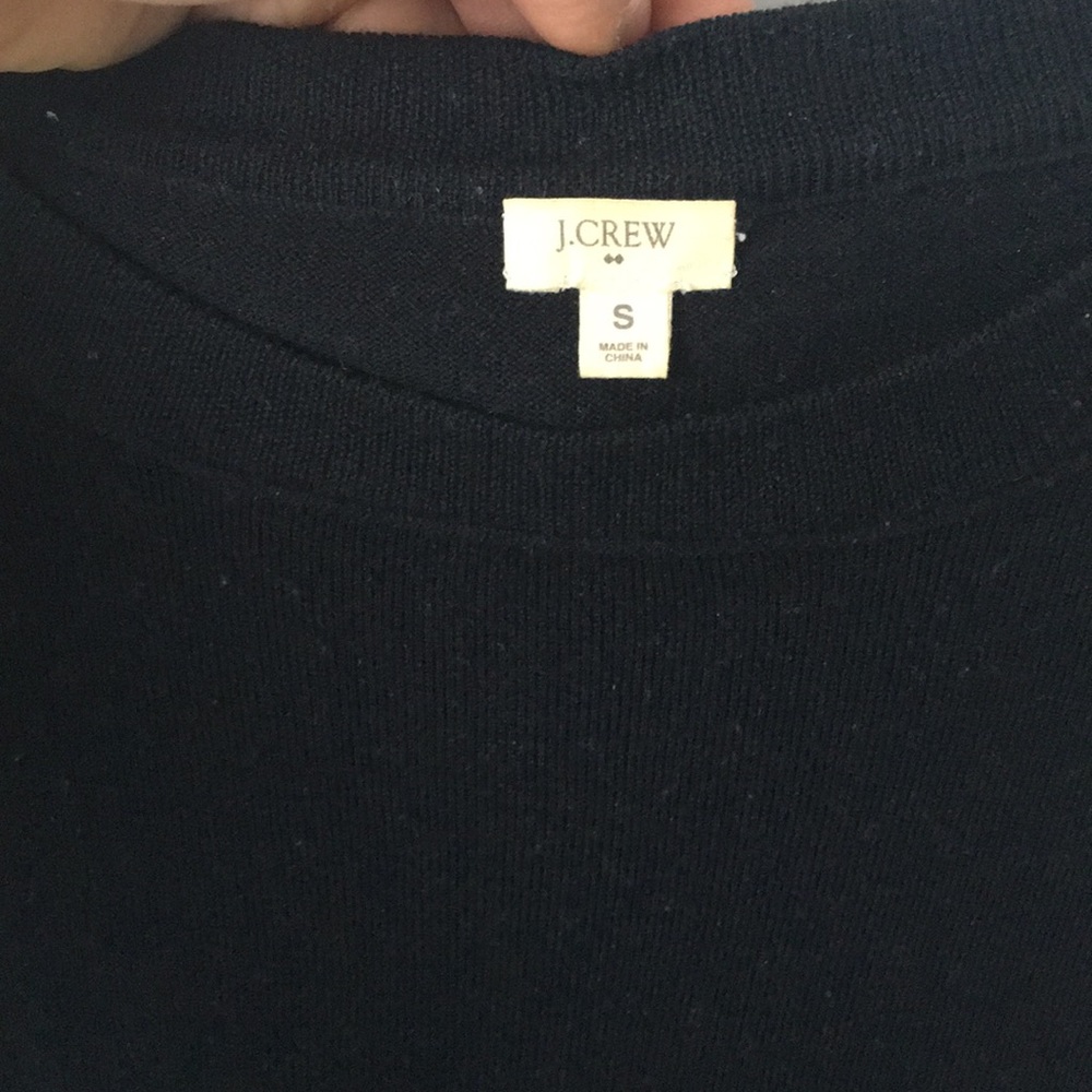 J.Crew 3/4 sleeve black thin sweater - Picture 2 of 5